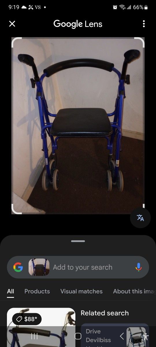 Aluminum Rollator Walker In EXCELLENT CONDITION