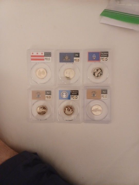 Graded State Quarters With Flags