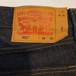 Levi's 501 waterless jeans 36x30