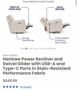 New POWER RECLINER/ Glider/ Swivel chair/ nursing chair/ recliner