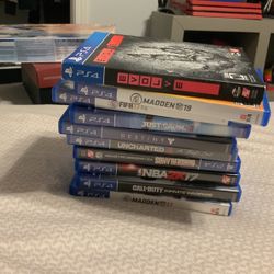 10 ps4 games(can be sold separately)