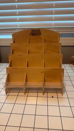 Sticker wood display