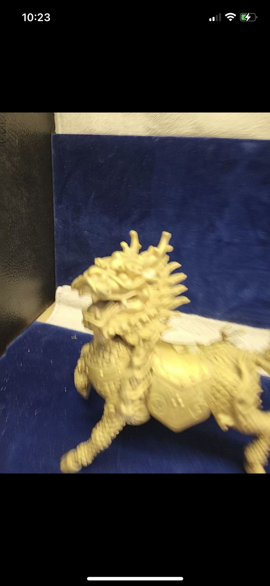 Antique Brass Chi Lin Qilin Kirin Mythical Hooved Chimerical Creature 6”