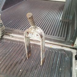 Tailwheel fork for rotary mower