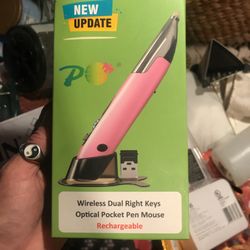 Dual Right Let Optical Pocket Pen Mouse In Box Never Used