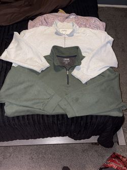 2 Pcs Big And TallQuarter zip  Sweaters