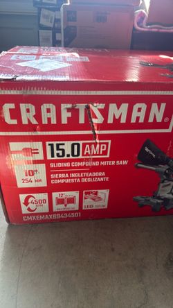 Craftsman 15amp 10” sliding compound miter saw