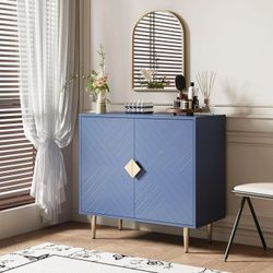 Selooye Sideboard Cabinet, 31.5'' Modern Buffet Cabinet with Storage, Credenza Buffet Table with 2 Doors and Adjustable Shelf, Sideboard Buffet Cabine