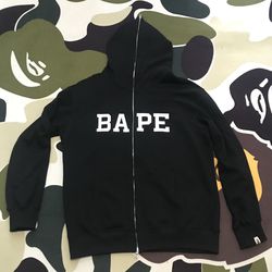 A Bathing Ape BAPE New year 2021 Zip-up hoodie 100% Authentic Yellow Camo Rear