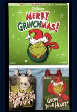 Merry Grinchmas FUNKO Board Game $16;  Grinch Grow Your Heart” FUNKO Card Game; “Making Christmas” Nightmare Before Christmas FUNKO Card Game  $5.50