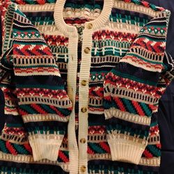 Eddie Bauer Button Sweater 
