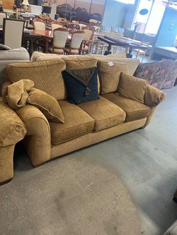 Golden tan Thomasville sofa couch (in store)