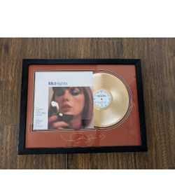 New Taylor Swift Gold Album w-Laser Signature Signed Auto Signed Framed Picture