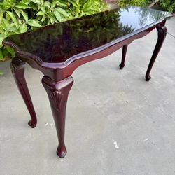 Dark Wood Console Table 