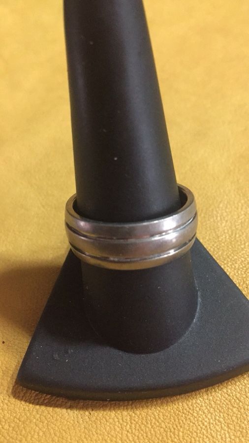 Titanium wedding band size 9