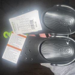 Black Kids Crocs Size C13