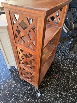 Mango wood shelf / bookshelf
