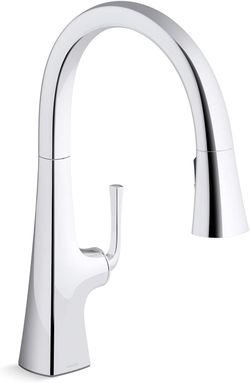 Kohler Graze Chrome Pull Down Kitchen Faucet (open box)