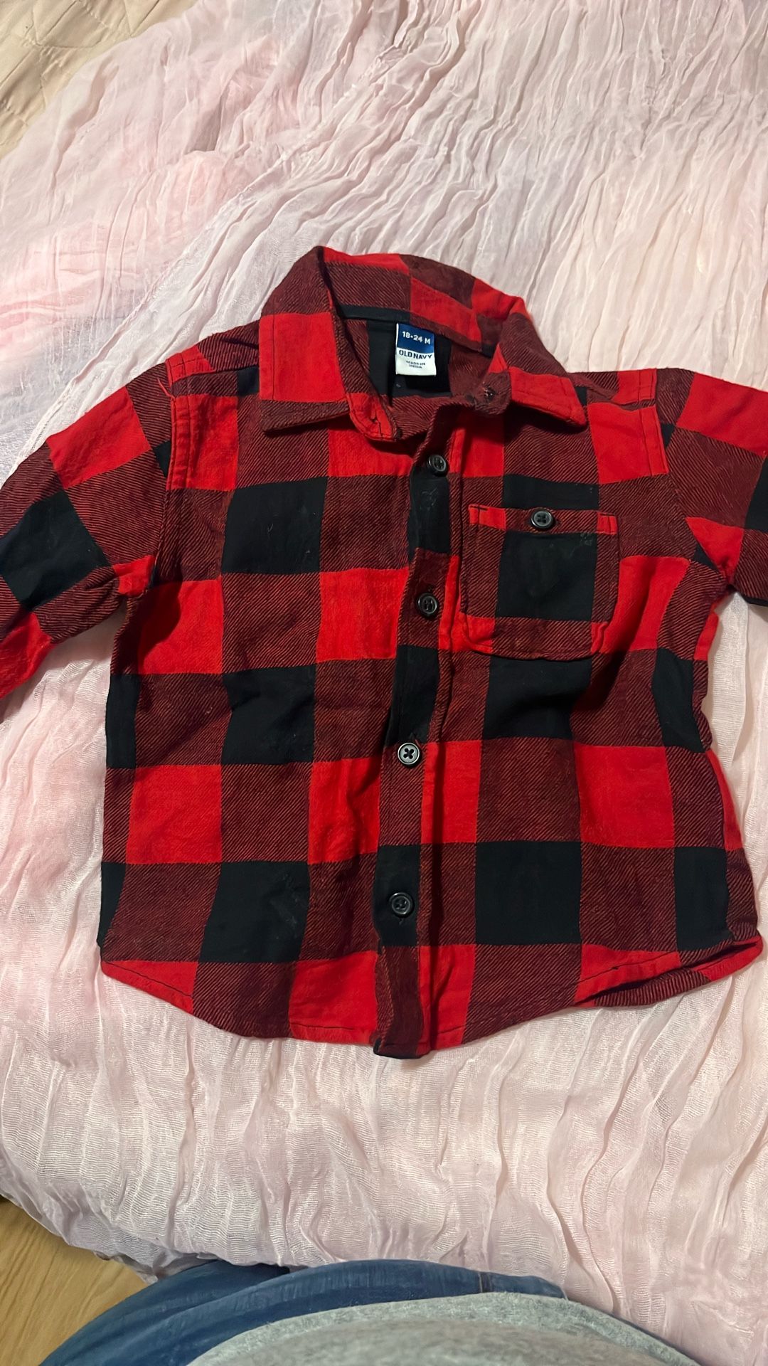 Plaid Shirt For Baby/Toddler