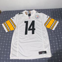 Men's Pittsburgh Steelers George Pickens Nike White Jersey Size: Medium
