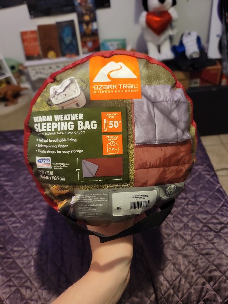 Camping Warm Weather Sleeping Bag For Outdoors