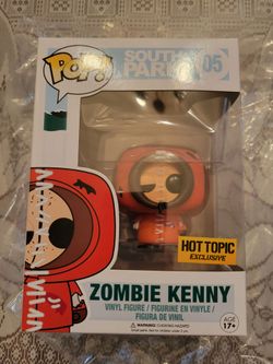 ZOMBIE KENNY HOT TOPIC EXCLUSIVE FUNKO POP SOUTH PARK RETIRED VAULTED