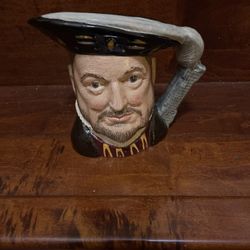 New Vintage Royal Doulton Henry VIII Large Toby Mug Character Jug D6642 England