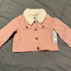 Brand New Baby Girl Pink OshKosh Jacket soze 12 Months