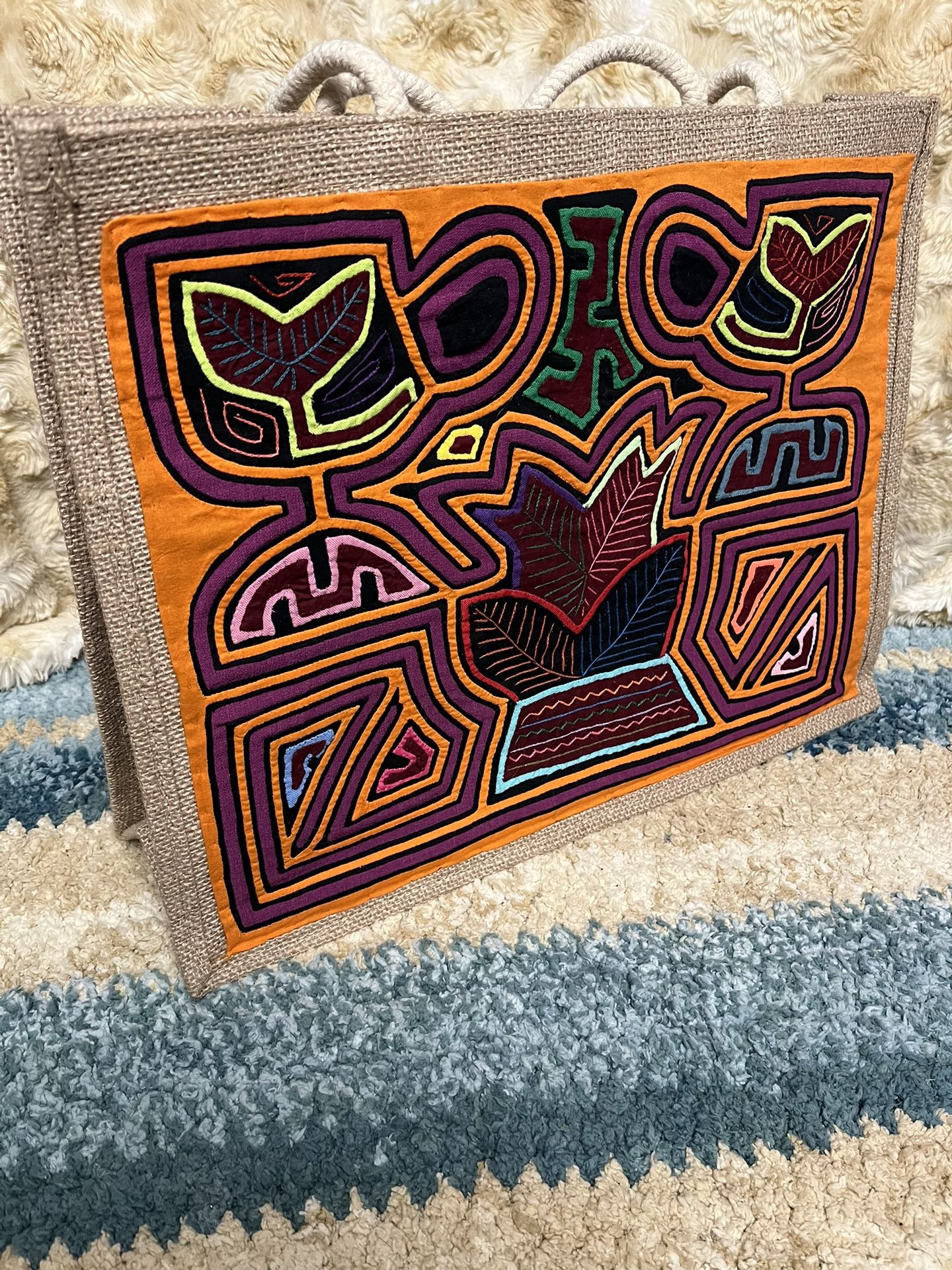 Women’s Panamanian molas Bag/Purse Handmade By Kuna originally Made In Panama