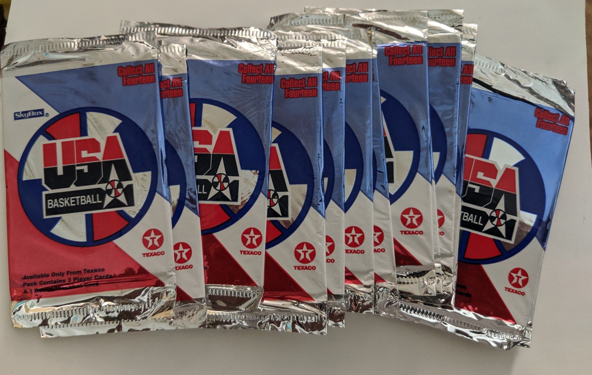 Texaco 1996 USA OLYMPIC TEAM BASKETBALL CARDS