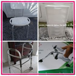 Shower Chair Pedal Bike Storage Drawers