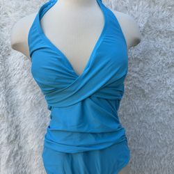 Cupshe Blue Halter Swimsuit in size OX