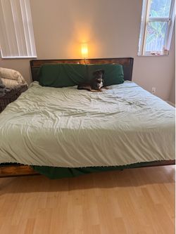 King Bed Frame & Mattress Set – Metal Frame Included