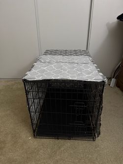 Medium Dog Crate 30” with Cover – $45