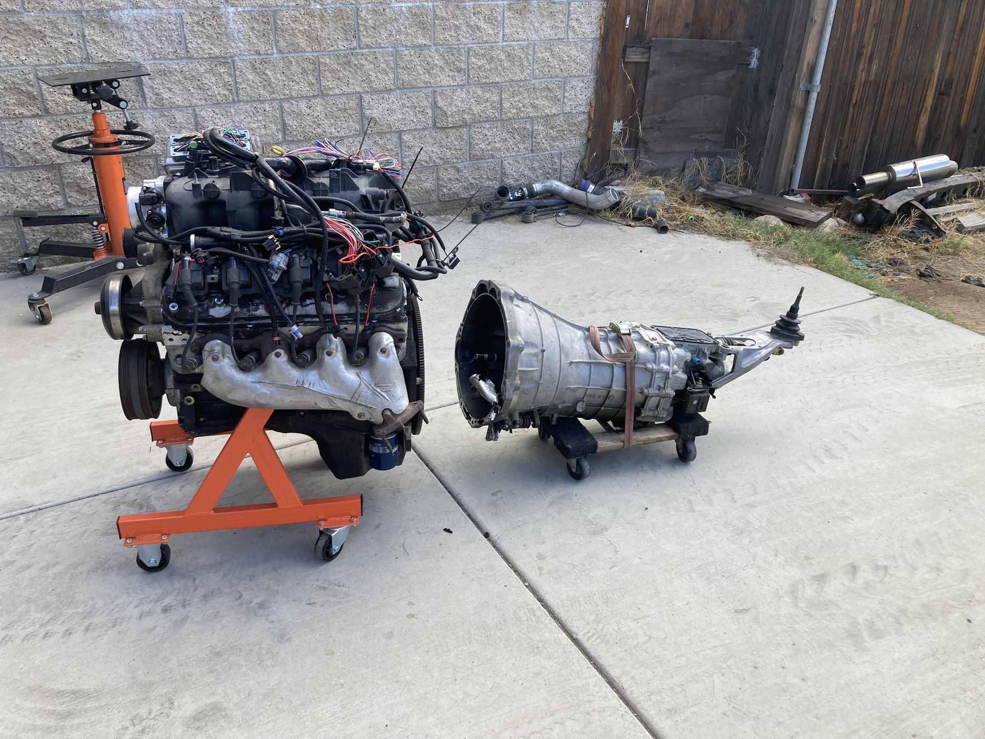 Chevy LS 5.3 Engine And Nissan 6 Speed Transmission for Sale in ...