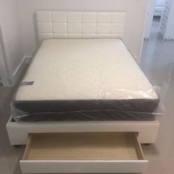 Full  Size Bed Frame With Mattress All New Furniture And Free Delivery 