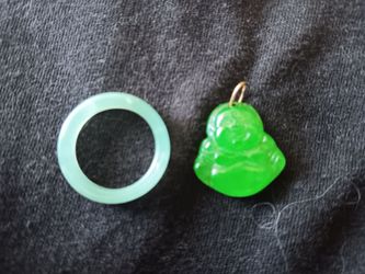 Jade ring &charm