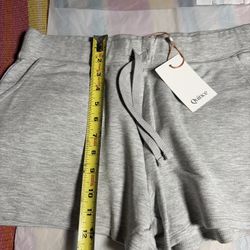 Quince SuperSoft Fleece Shorts Heather Grey  S NWT Soft Lounge Sweat minimalist