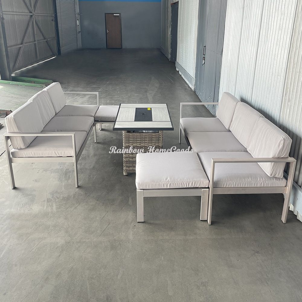 Aluminum Outdoor Patio Furniture With Fire Pit