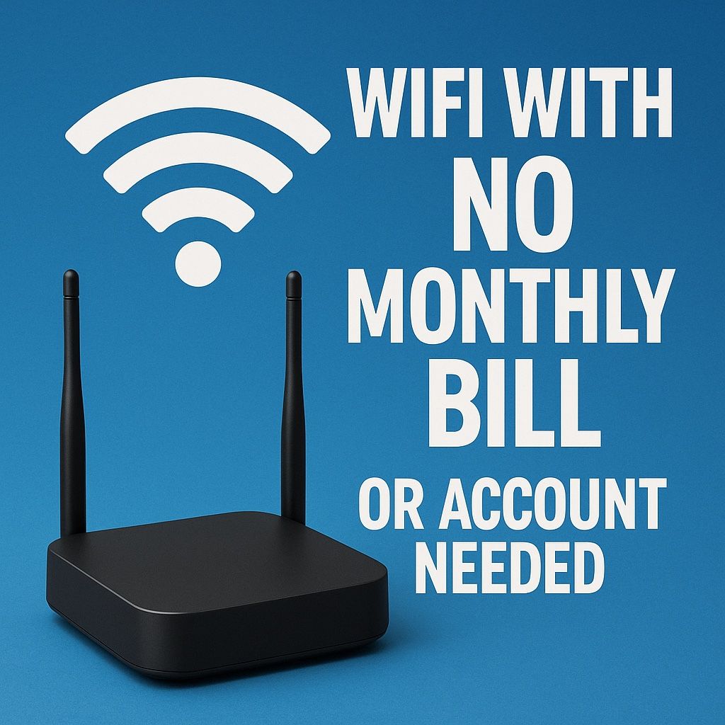 Wifi! No monthly bill and no account needed + All Access tv