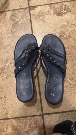 Blue sandals