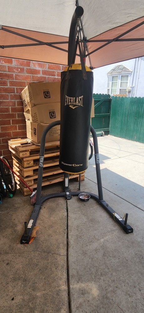 Everlast Punching Bag. W/stand