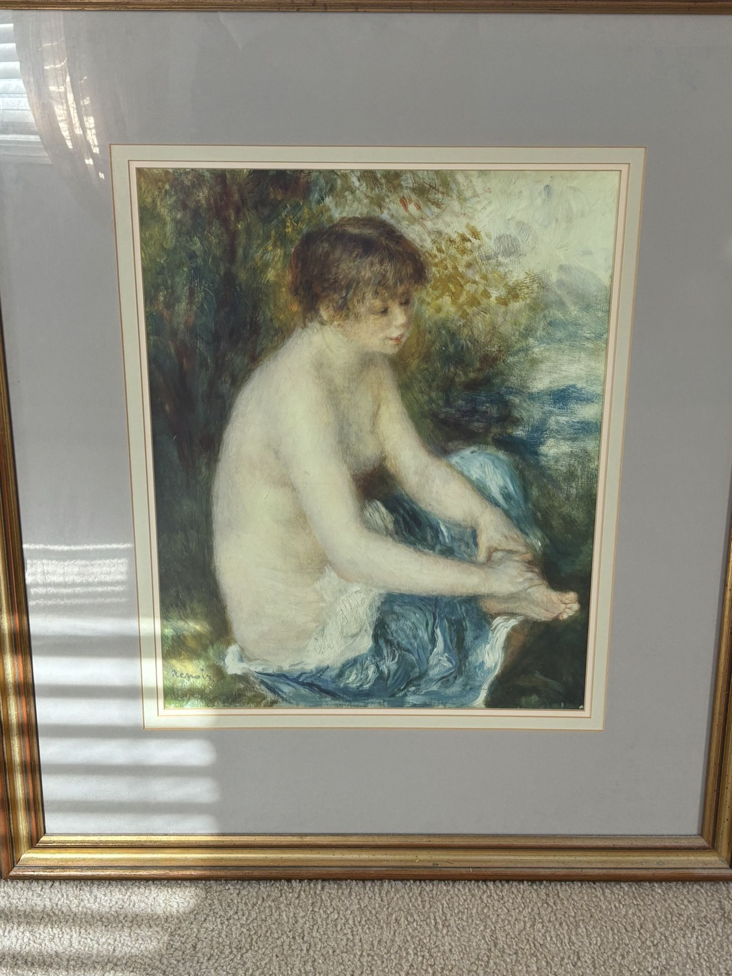 Oil Painting 1878 Petit nu bleu 