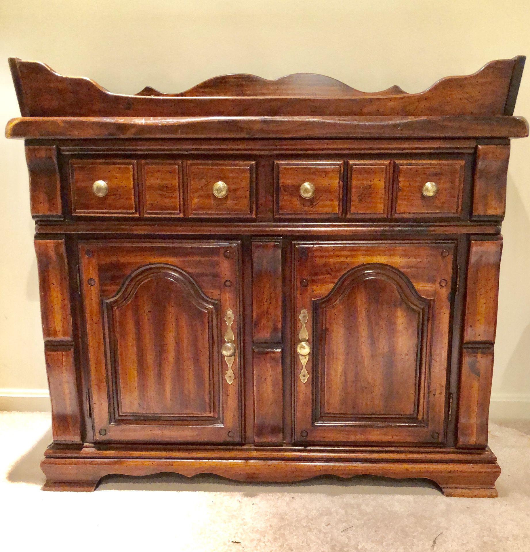 ANTIQUE DRY SINK CABINET—SERVER STATION TABLE/BUFFET