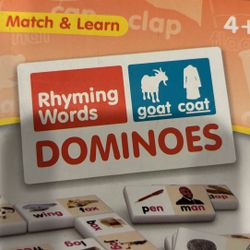 Rhyming Words Dominoes, Educational Teacher Student