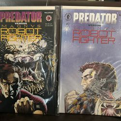Predator vs Magnus Robot Fighter Comic Books