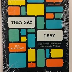 They Say I Say 3e Book