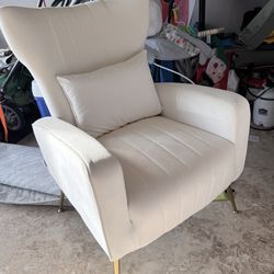 Cream accent chairs set of 2