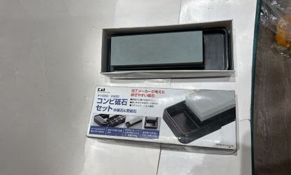 KAI Combination whetstone sharpener #400 #1000 GC AP0305 Seki Japan Chef's Knife