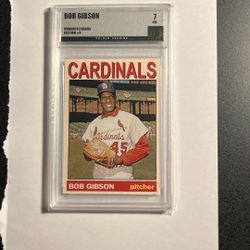 Bob Gibson , Cards, ‘68 Season 1.12 ERA- Graded